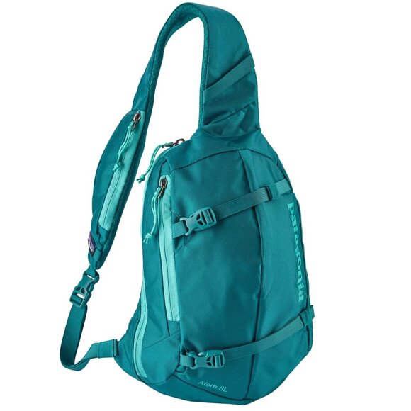 Patagonia Atom 8L Teal Blue Sling Crossbody Bag Backpack - Unisex - Picture 1 of 16